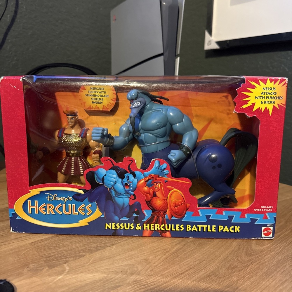 Vintage 1997 Disney Nessus & Hercules Battle Pack New
